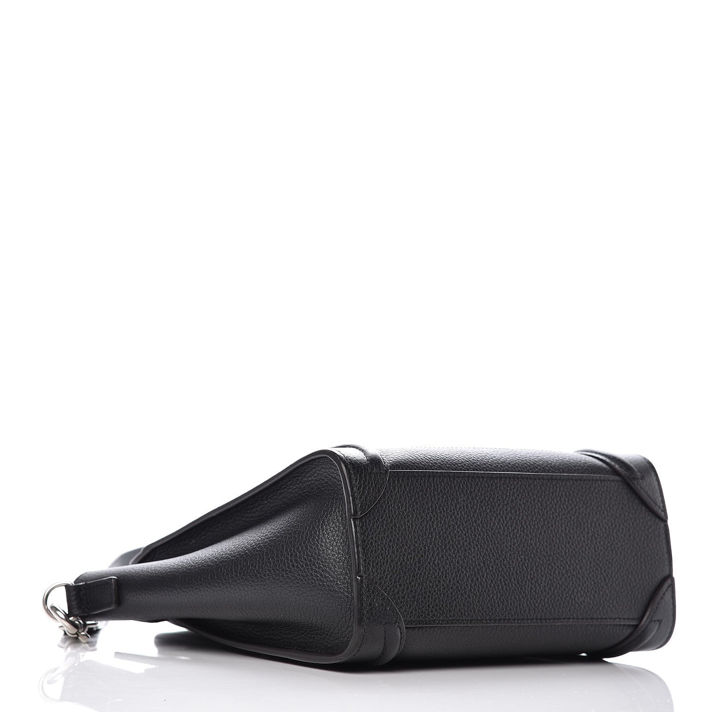 Drummed Calfskin Nano Luggage Black
