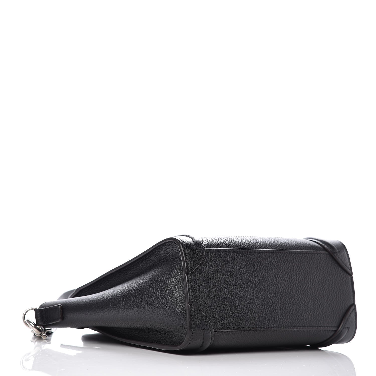 Celine Drummed Calfskin Nano Luggage Black 4 of 9