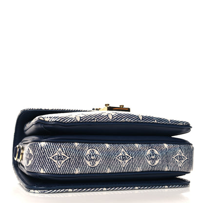 Louis Vuitton Monoglam Pochette Metis East West Blue 4 of 9