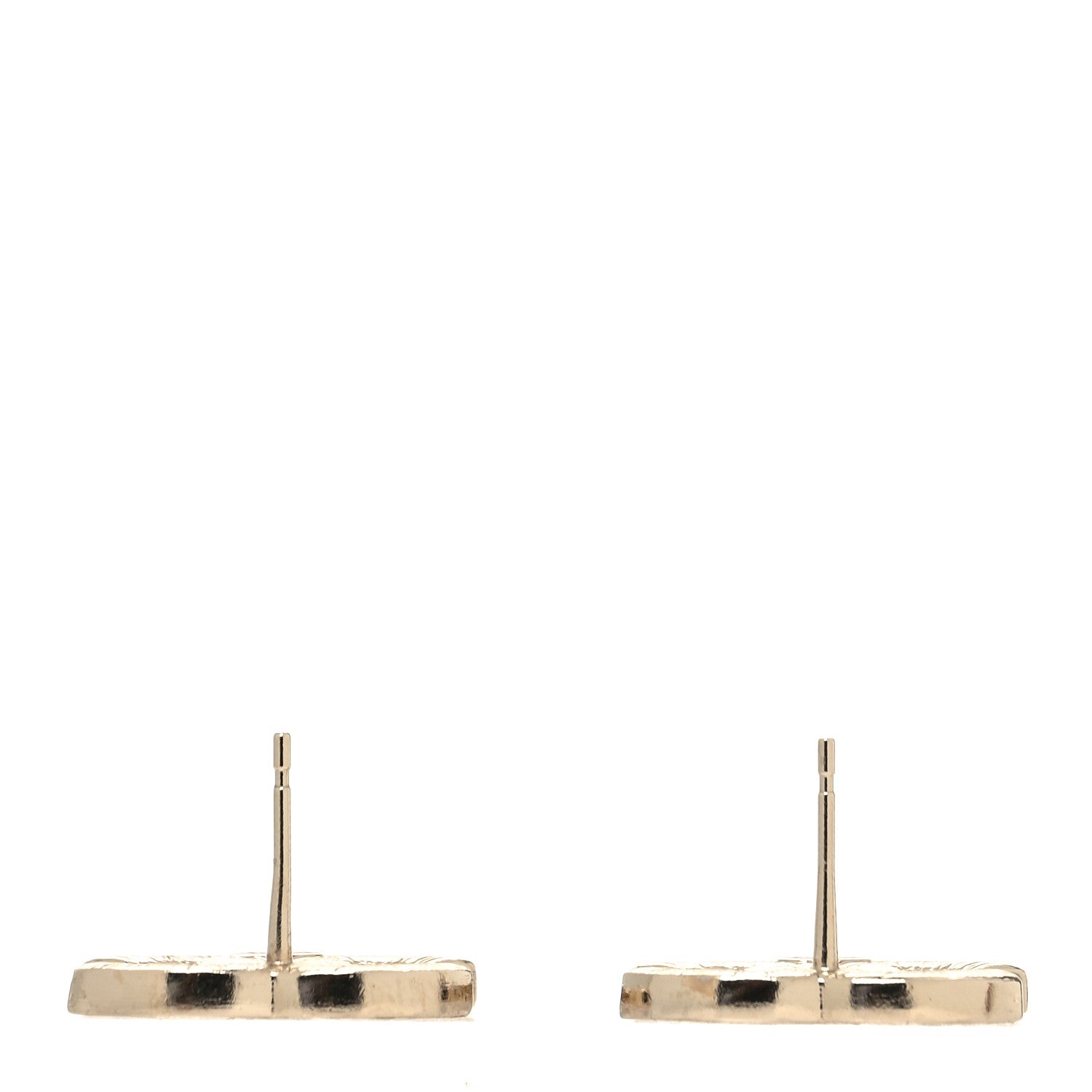 Chanel Crystal CC Earrings Gold 3 of 4