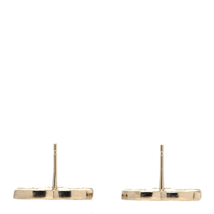 Chanel Crystal CC Earrings Gold 3 of 4