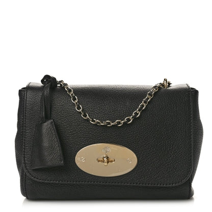 Mulberry Glossy Goatskin Small Lily Flap Black 1 of 9