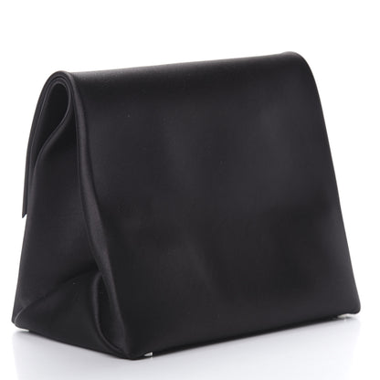 Alexander Wang Satin Lunch Bag Clutch Black 3 of 6