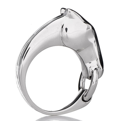 Hermes Sterling Silver Small Galop Ring 56 7.75 4 of 9