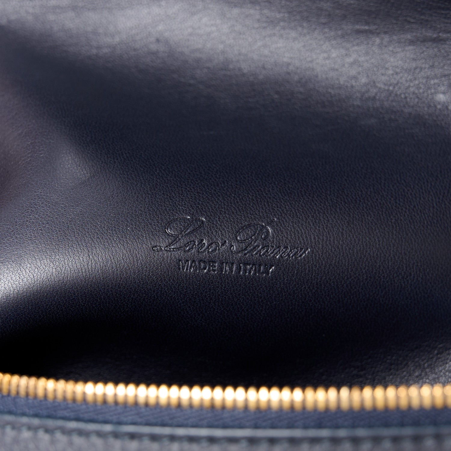 Loro Piana Grained Calfskin L23.5 Extra Pocket Backpack Navy Blue 6 of 9