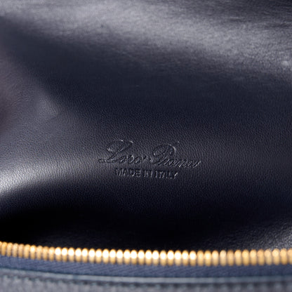 Loro Piana Grained Calfskin L23.5 Extra Pocket Backpack Navy Blue 6 of 9