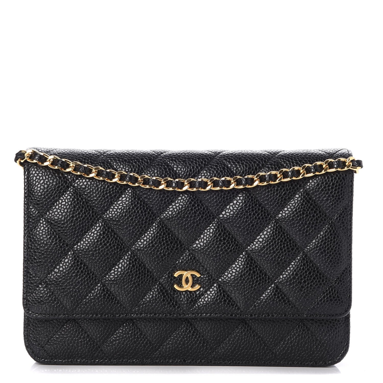 Chanel Caviar Quilted Wallet On Chain WOC Black 1 of 11