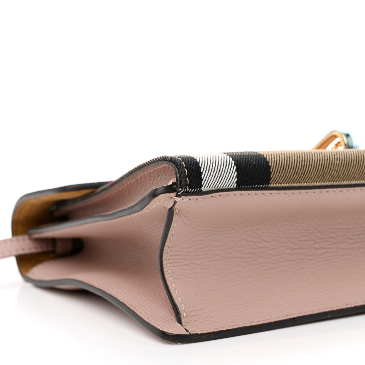 Derby Calfskin House Check Small Macken Crossbody Bag Pale Orchid