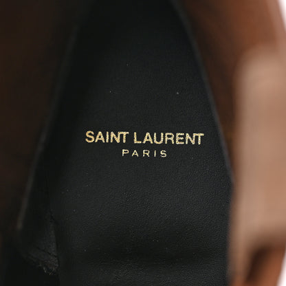 Saint Laurent Suede Eastwood Western Boots 38 Vintage Brown 8 of 12