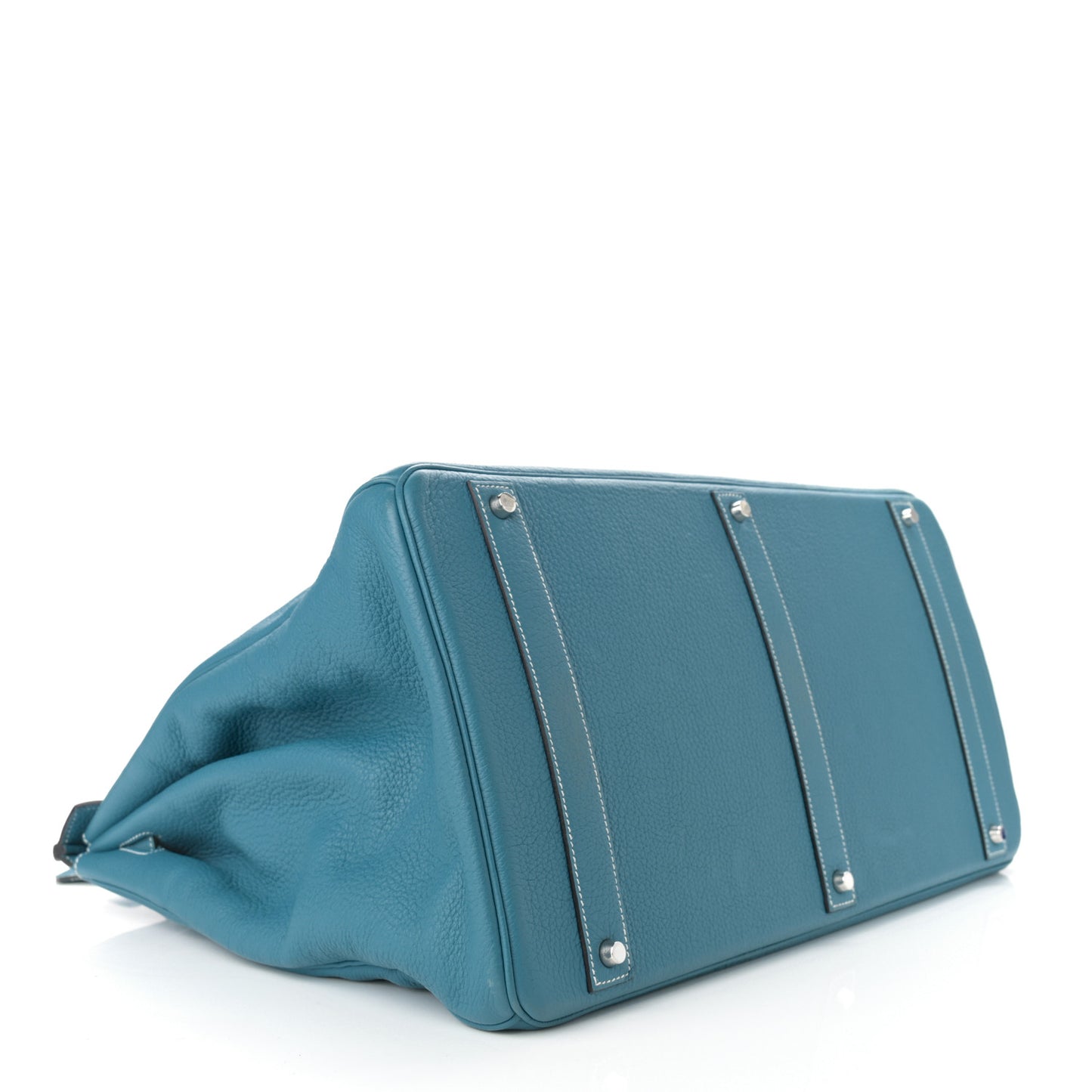 Taurillon Clemence HAC Travel Birkin 50 Blue Jean