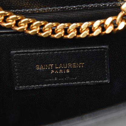 Saint Laurent Grain De Poudre Small Monogram Kate Satchel Black 6 of 9