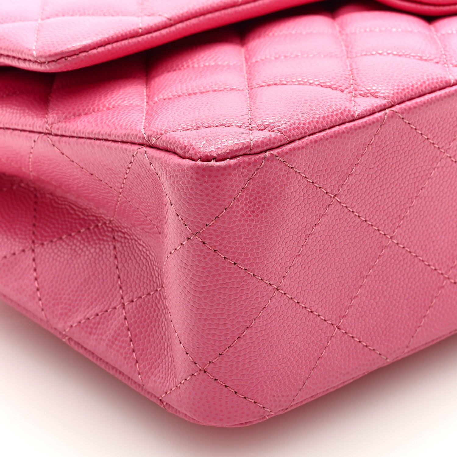 Chanel Caviar Quilted Medium Double Flap Pink 8 of 9