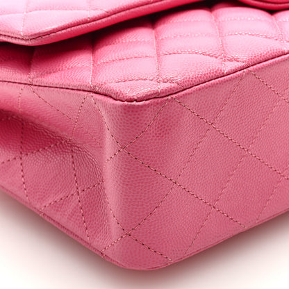 Chanel Caviar Quilted Medium Double Flap Pink 8 of 9