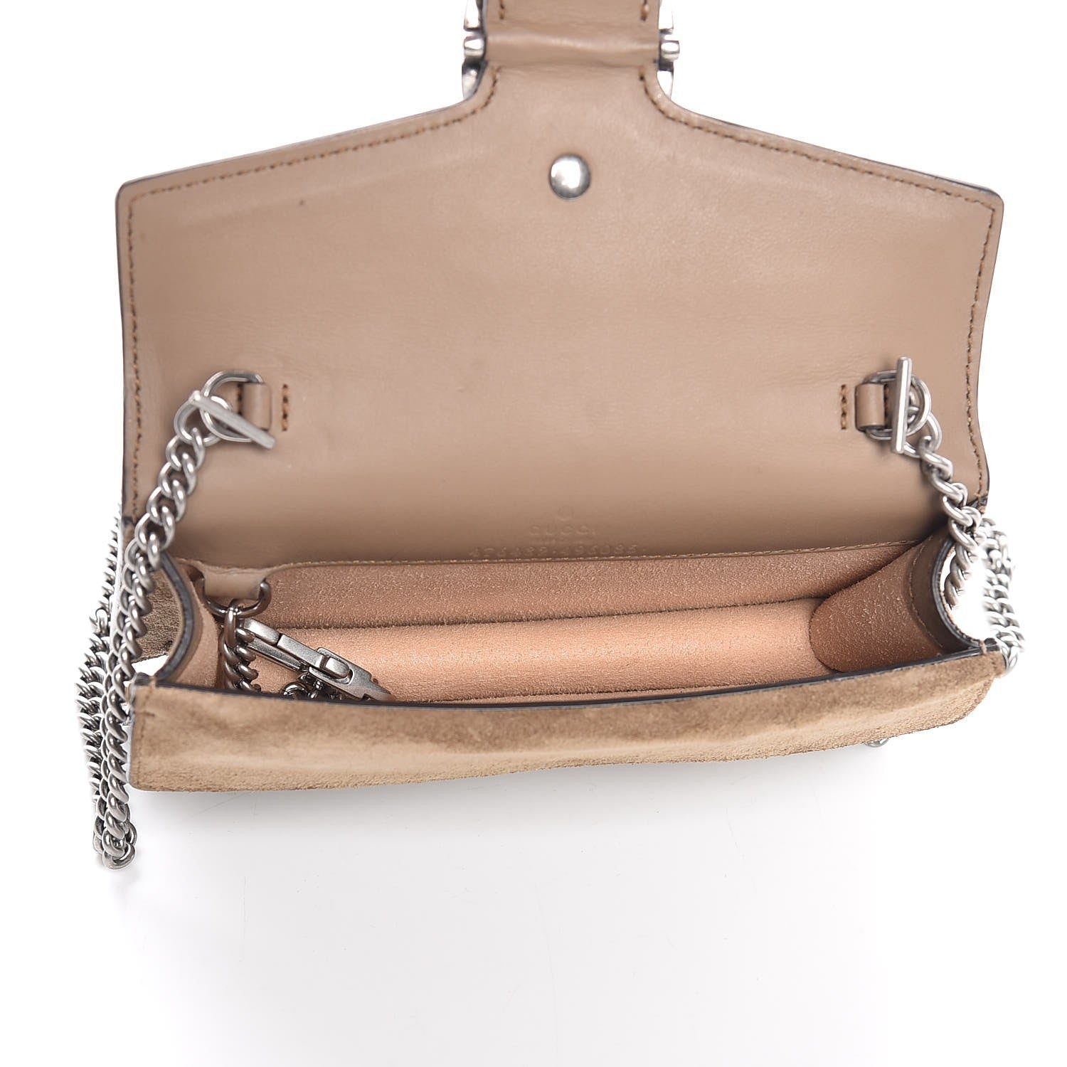 Gucci GG Supreme Monogram Super Mini Dionysus Shoulder Bag Taupe 5 of 10