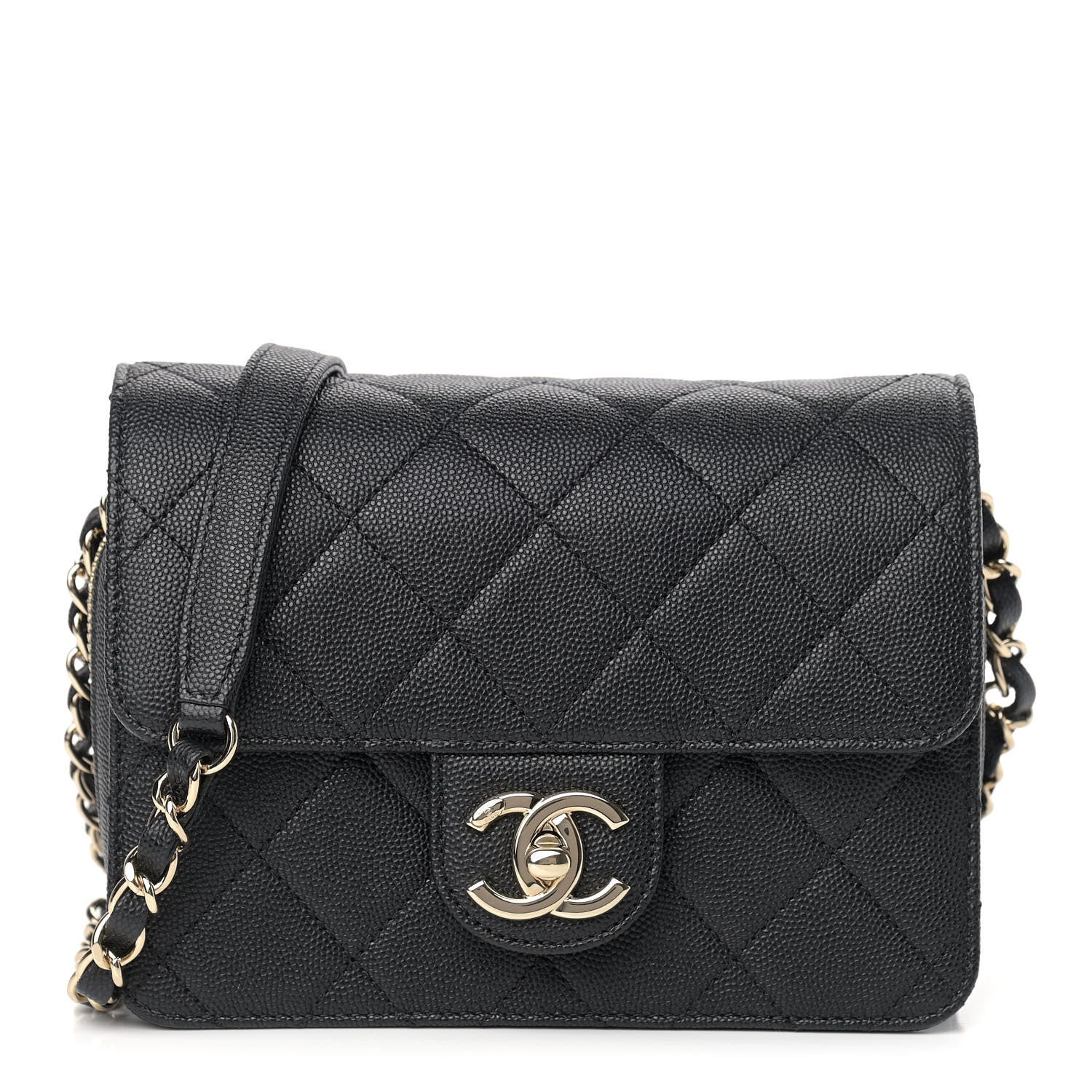 Chanel Caviar Quilted Like A Wallet Flap Black 1 of 9