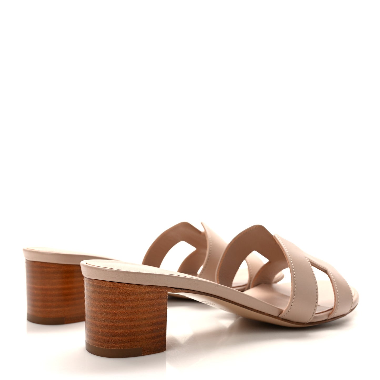 Calfskin Oasis Sandals 37.5 Beige Nude