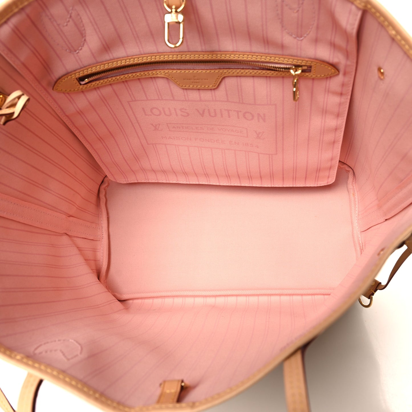 Damier Azur Neo Neverfull MM Rose Ballerine