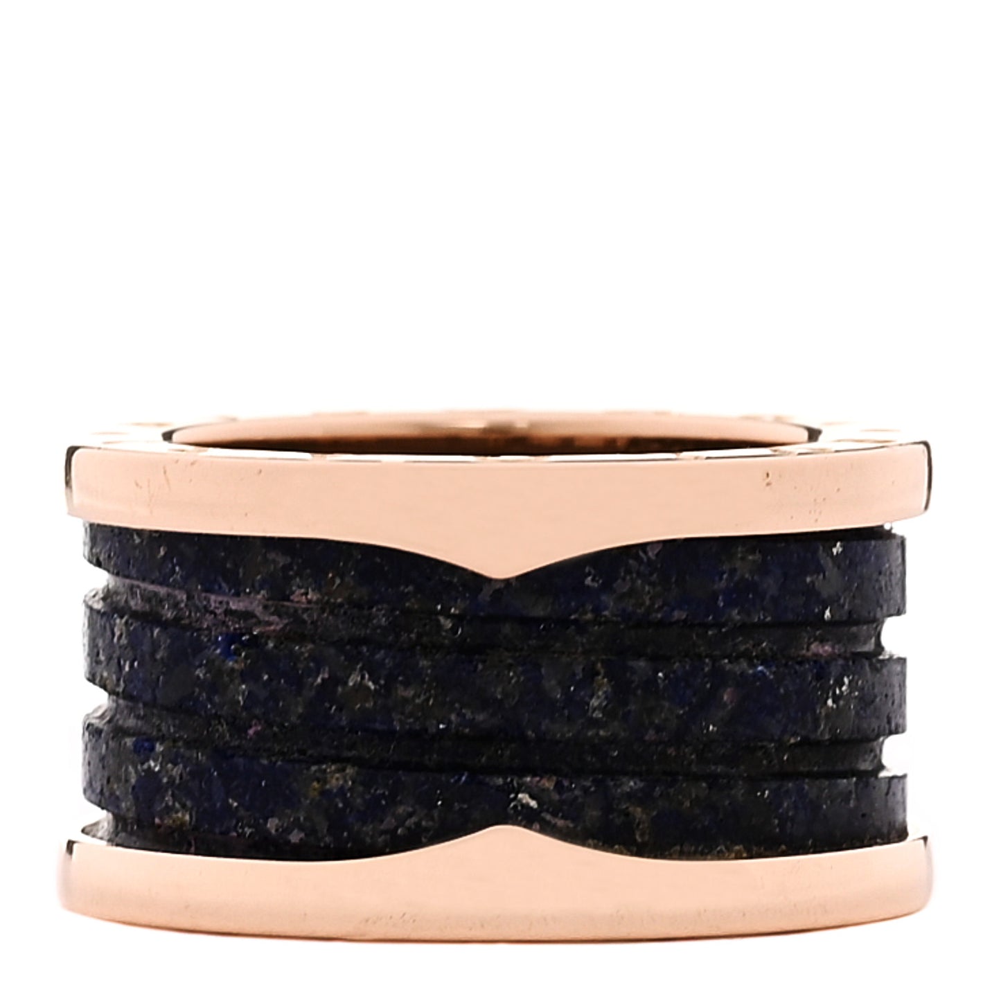 18K Rose Gold Lapis Lazuli B.Zero1 Four-Band Ring 53 6.25