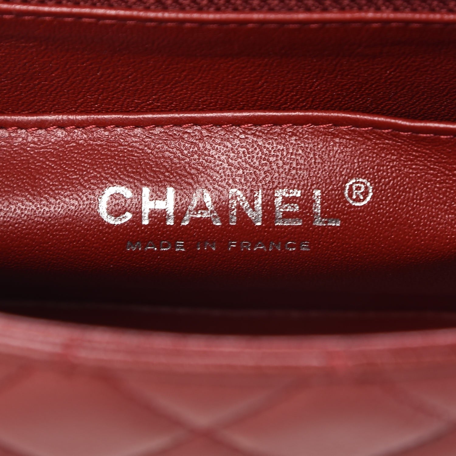 Chanel Caviar Quilted Mini Rectangular Flap Burgundy 6 of 8