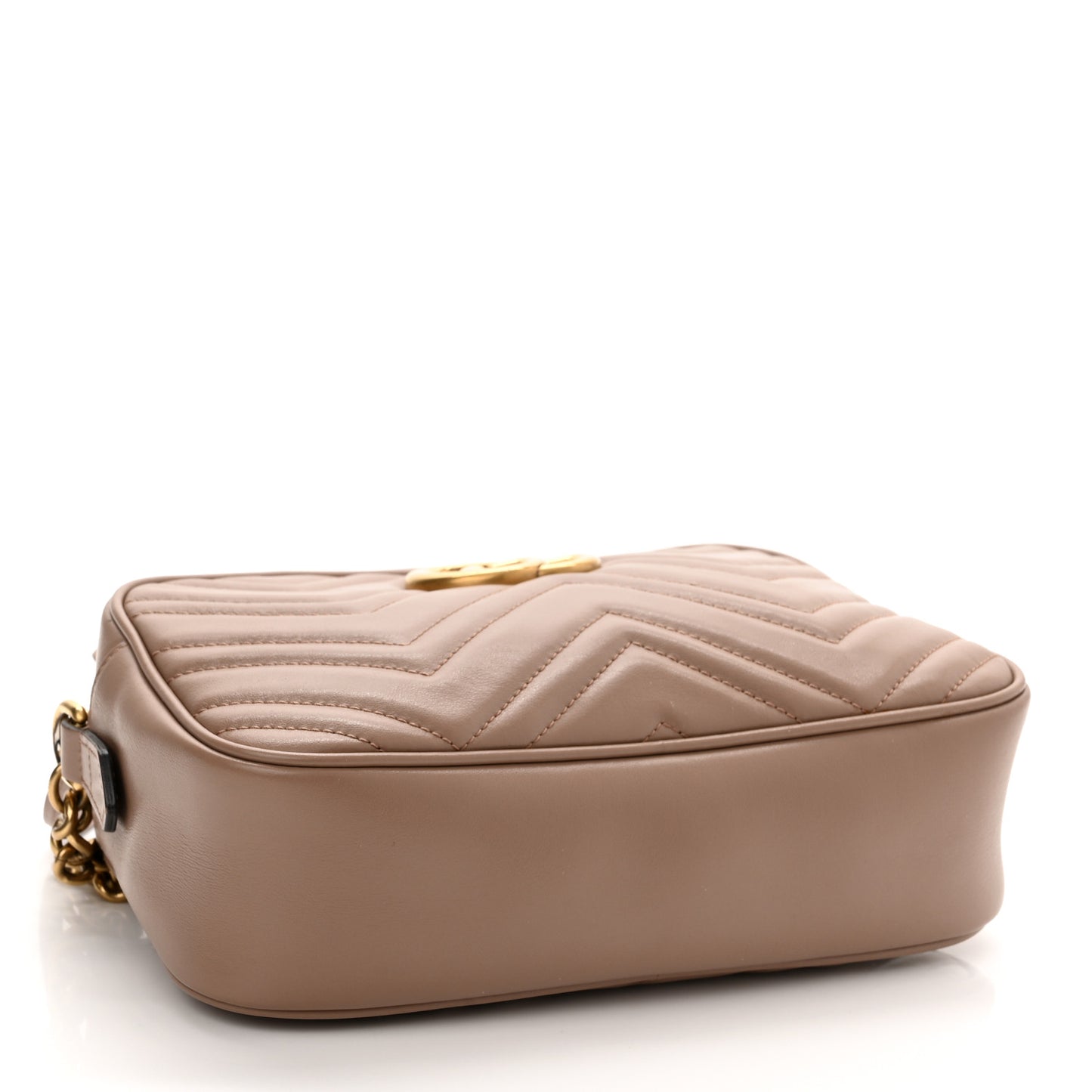 Calfskin Matelasse Small GG Marmont Chain Shoulder Bag Porcelain Rose