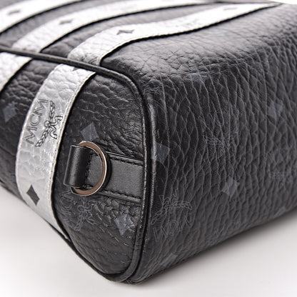 MCM Visetos Spot Medium Sling Bag Black Silver 9 of 10