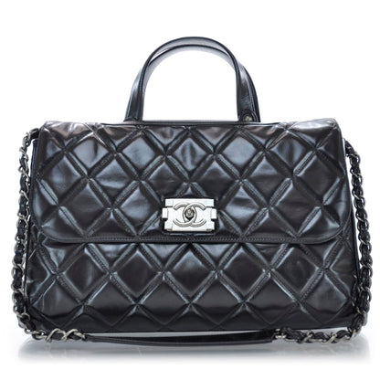 Chanel Calfskin Quilted Boy Bag Black 1 of 9