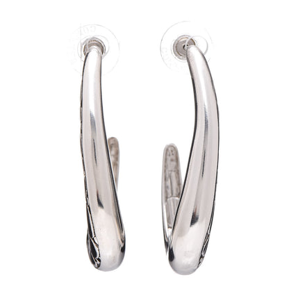 John Hardy Sterling Silver Medium Kali Hoop Earrings 1 of 4