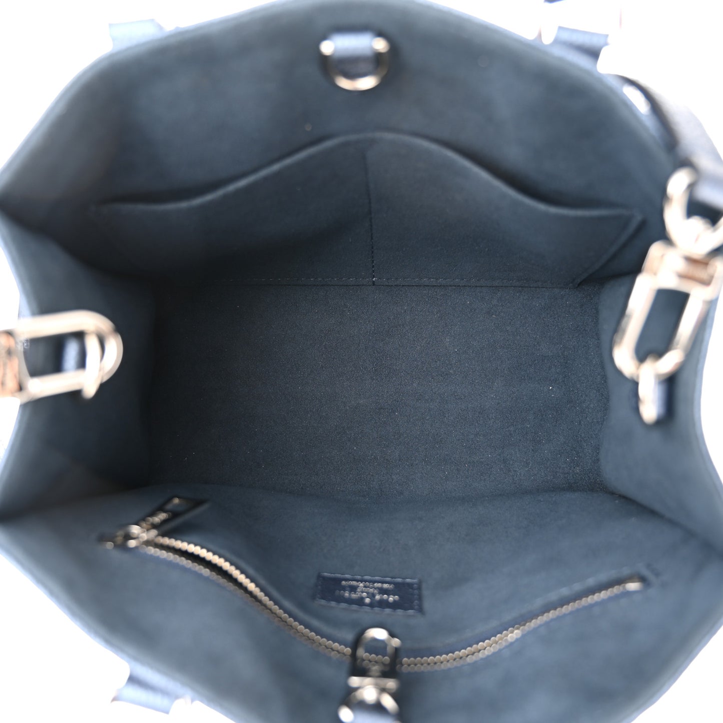 Metallic Empreinte Monogram Giant Onthego PM Navy Nacre