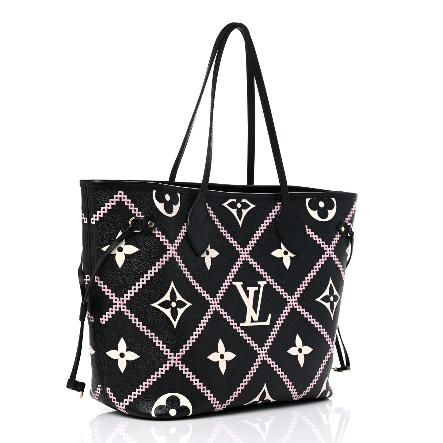 Empreinte Monogram Giant Broderies Neverfull MM Black