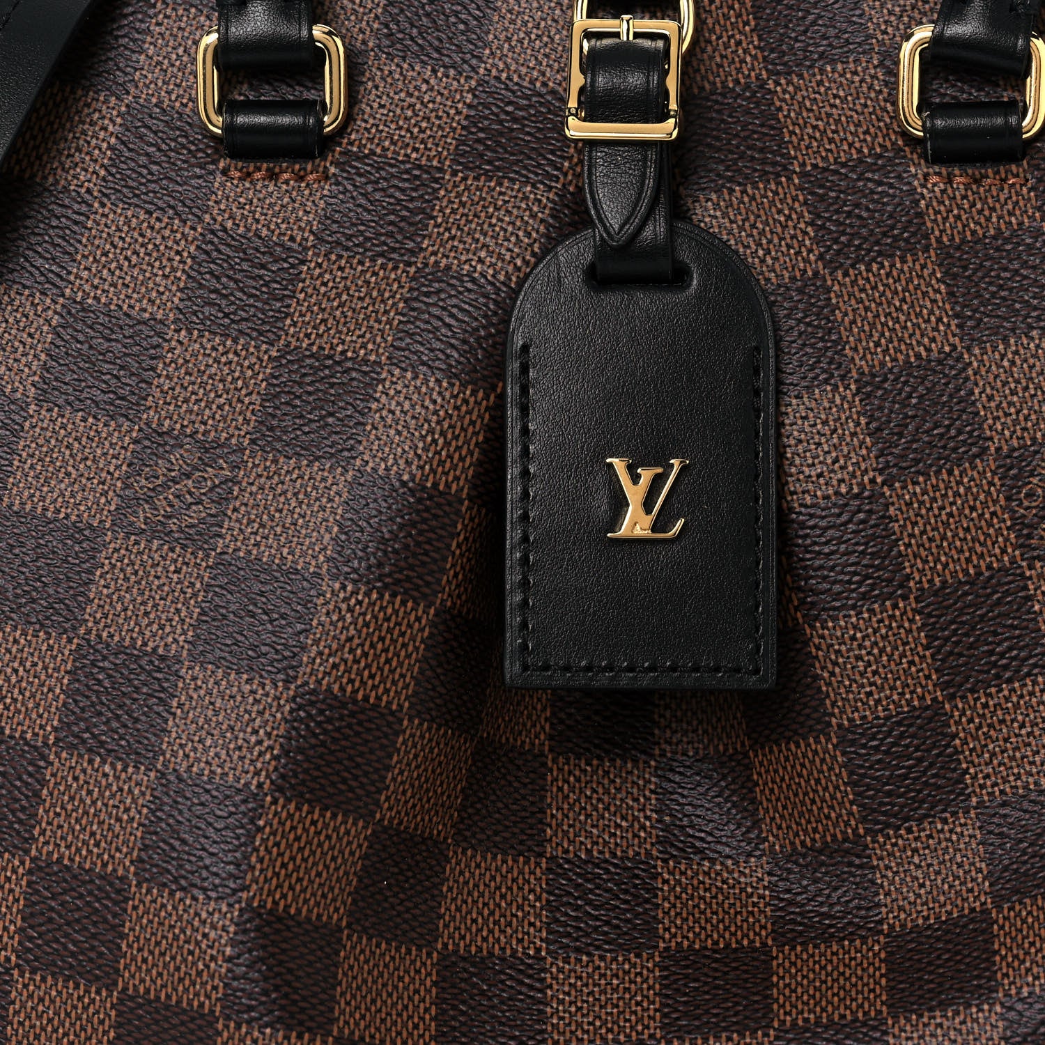 Louis Vuitton Damier Ebene Odeon Tote PM Black 9 of 14