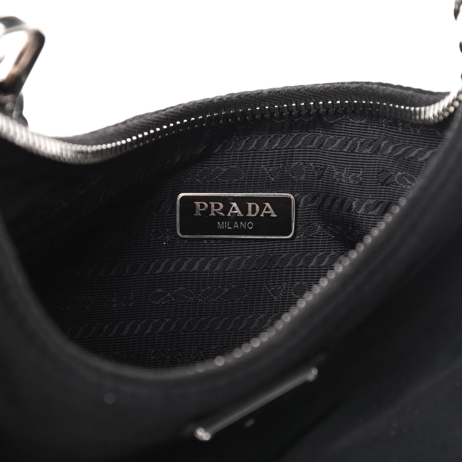 Prada Nylon Re-Edition 2005 Shoulder Bag Black 6 of 13