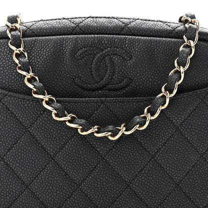 Chanel Iridescent Caviar Quilted Small Coco Tassel Camera Case Black 8 of 11