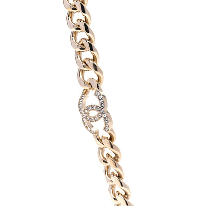 Chanel Pearl Resin Crystal CC No 5 Perfume Bottle Chain Belt Gold Pearly White 3 of 5