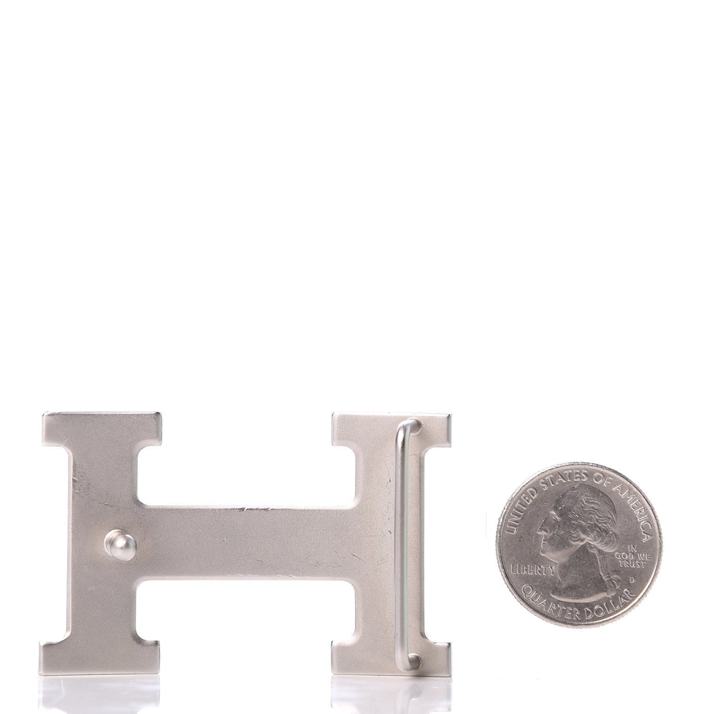 Palladium Martelee 32mm H Belt Buckle Silver