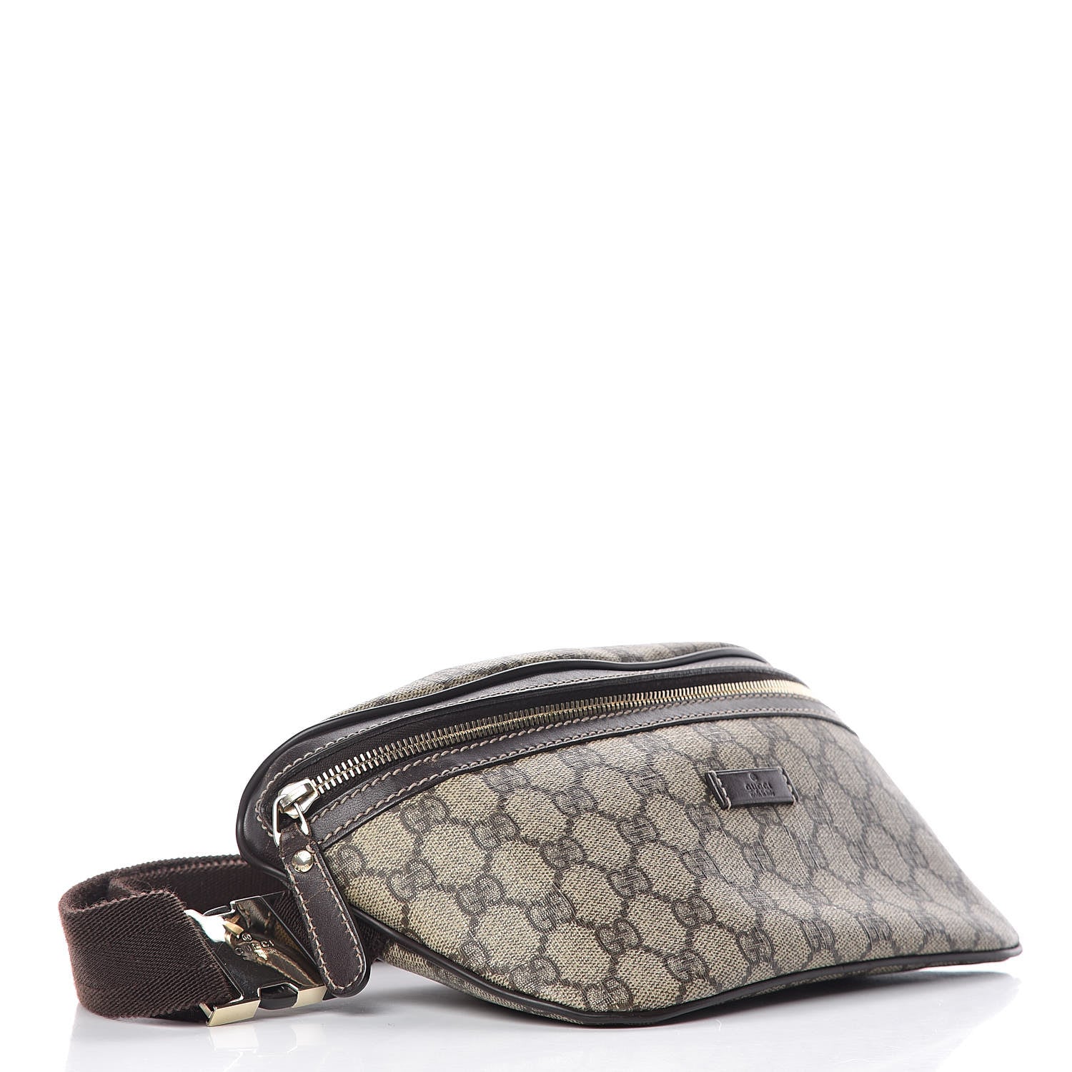 Gucci GG Supreme Monogram Belt Bag Dark Brown 4 of 11
