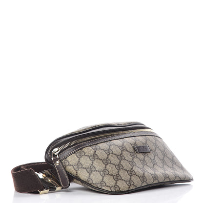 Gucci GG Supreme Monogram Belt Bag Dark Brown 4 of 11
