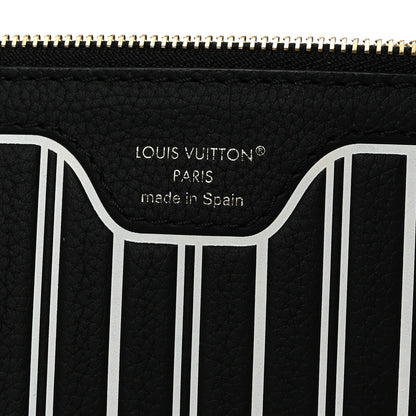 Louis Vuitton Calfskin Neverfull Inside Out MM Pochette Black 6 of 6