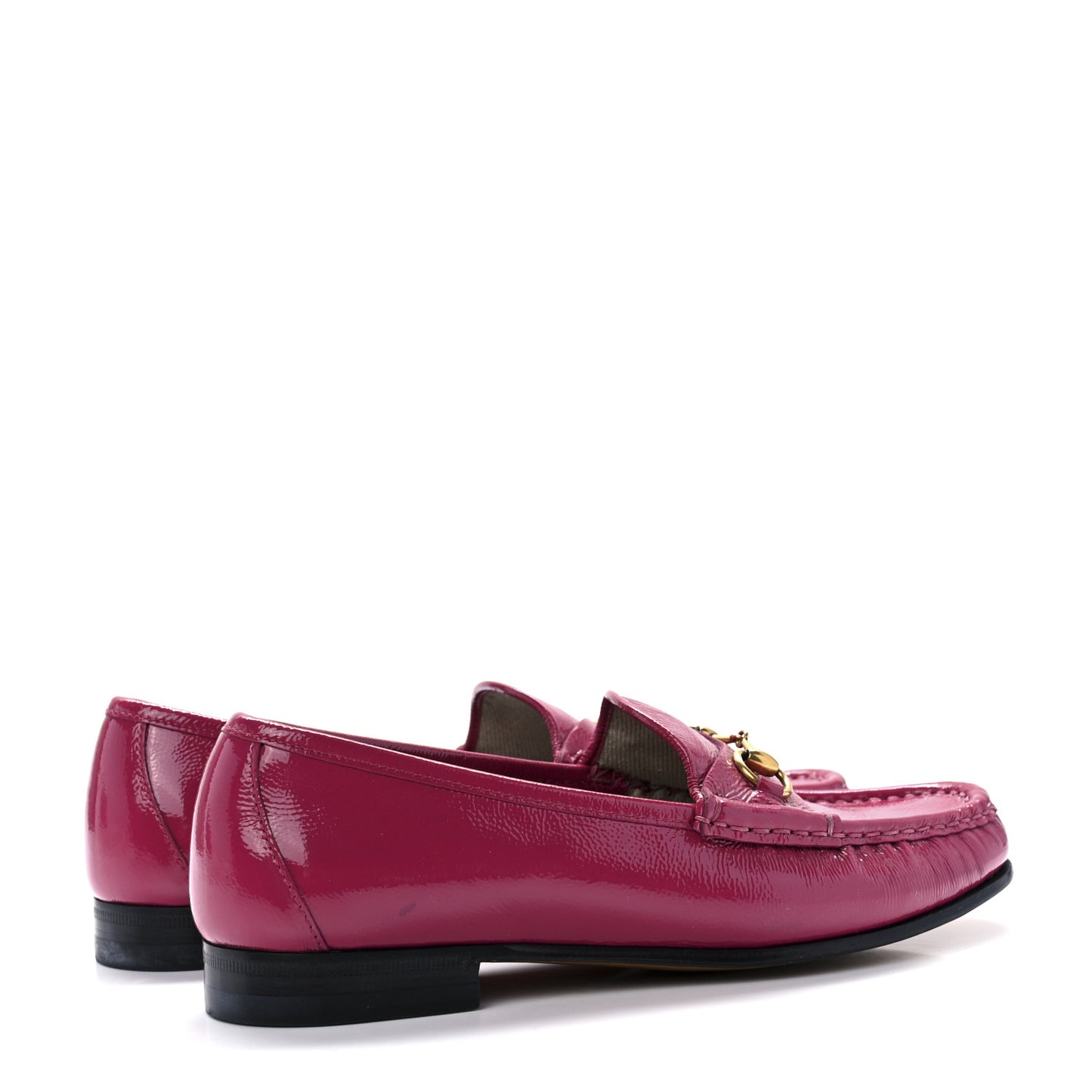 Vernice Naplack Womens 1953 Horsebit Loafers 37 Shocking Pink
