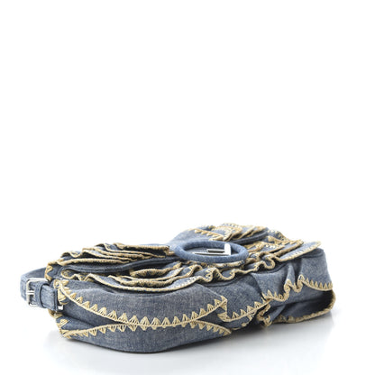 Fendi Denim F is Fendi Multi Waves Baguette Blue 4 of 9