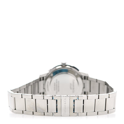 Tiffany Stainless Steel Diamond Bezel 31mm Atlas 2-Hand Quartz Watch Black 3 of 6