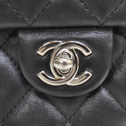 Chanel Calfskin Quilted Large Cambon Multipocket Reporter Black White 9 of 15