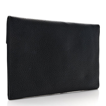 Hermes Taurillon Clemence Pochette Rio Black 3 of 7