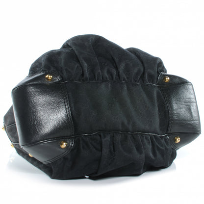 Gucci Monogram Large Jockey Hobo Black 4 of 11