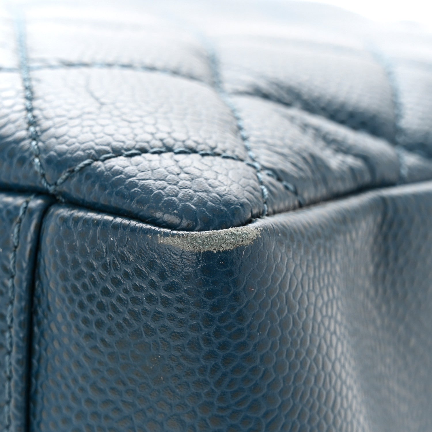 Chanel Caviar Quilted Grand Shopping Tote GST Dark Blue 19 of 21