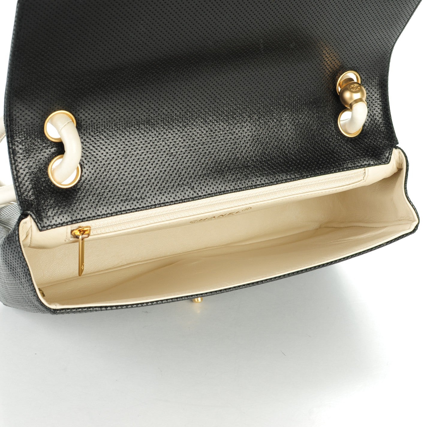 Chanel Lambskin Perforated Flap Black 6 of 8