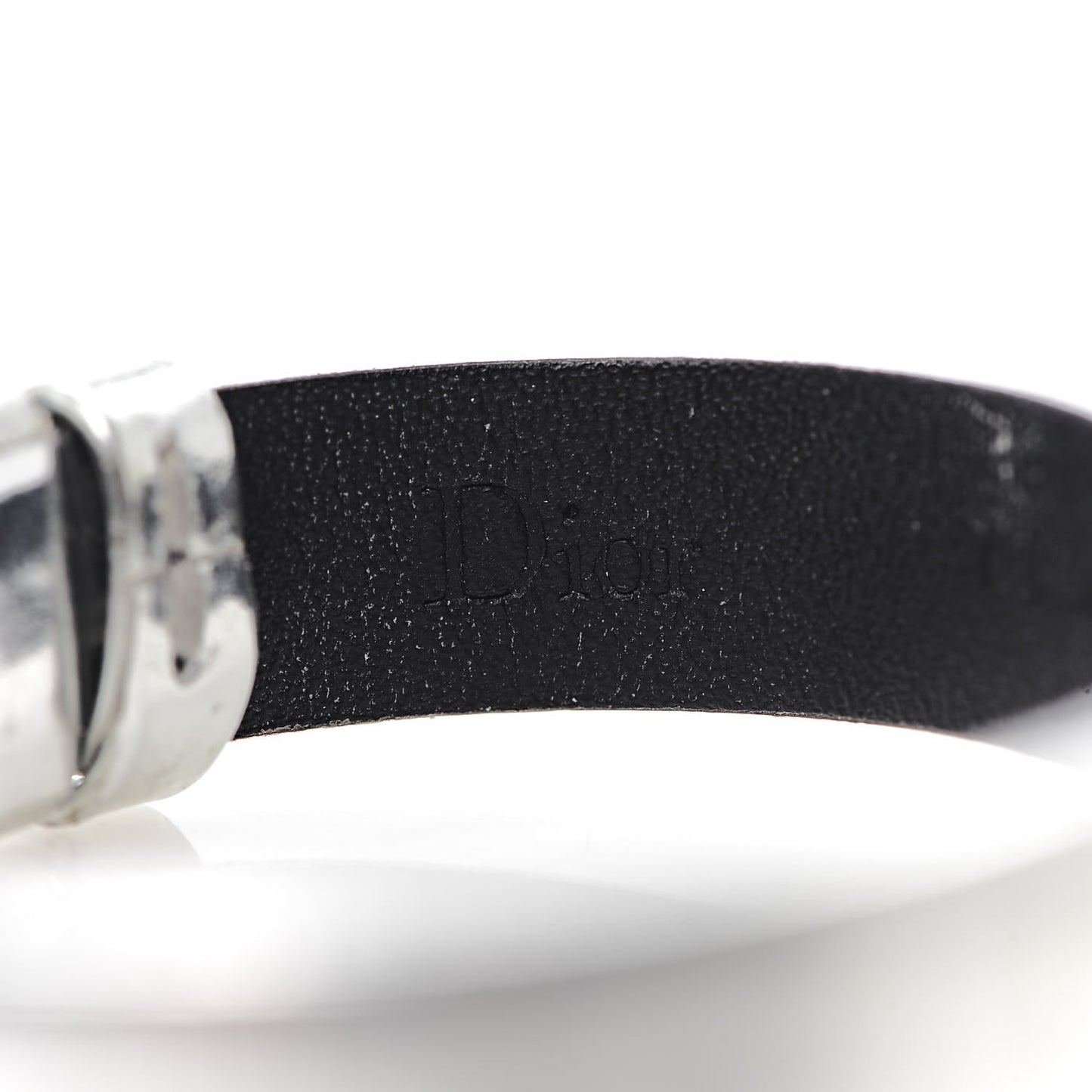 Stainless Steel Calfskin Diamond Bezel 19mm La D De Dior Quartz Watch Black
