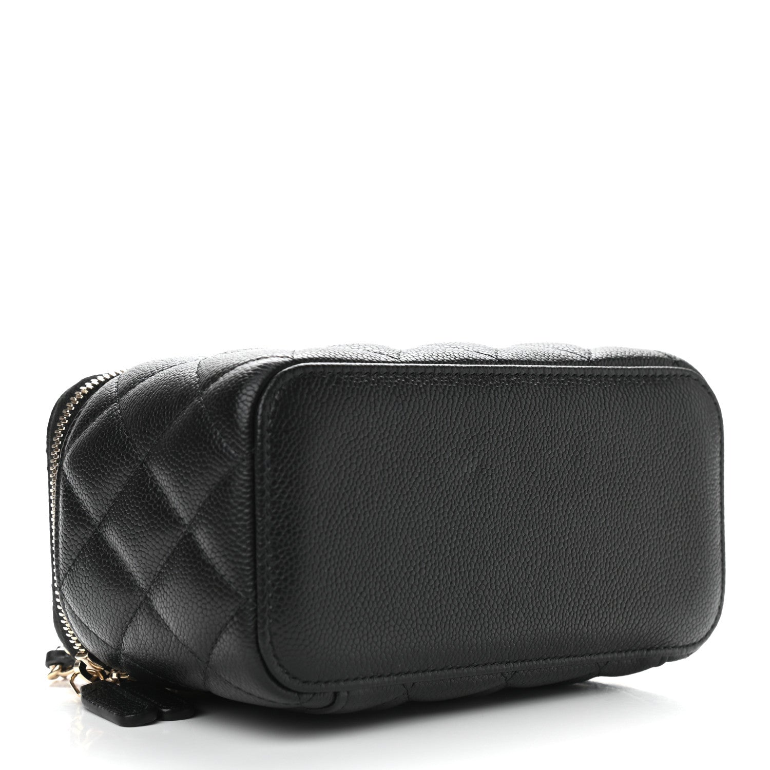 Chanel Caviar Quilted Small Tiny CC Vanity Case With Chain Black 4 of 10