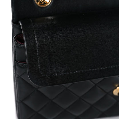 Chanel Lambskin Quilted Small Double Flap Black 13 of 15