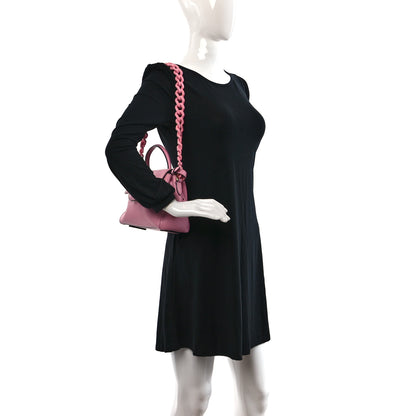 Versace Grained Calfskin Small La Medusa Top Handle Bag Pink 3 of 11