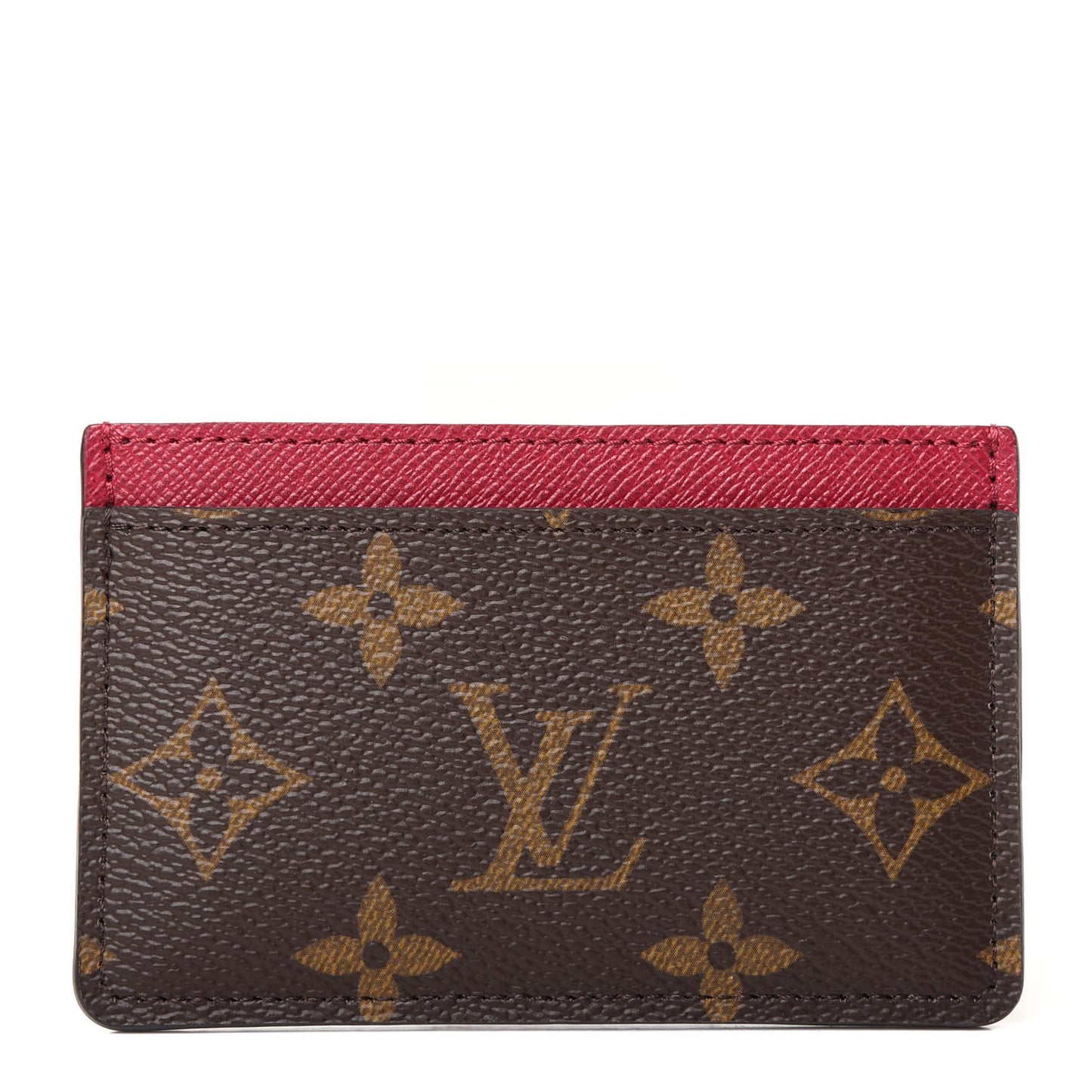 Monogram Card Holder Fuchsia